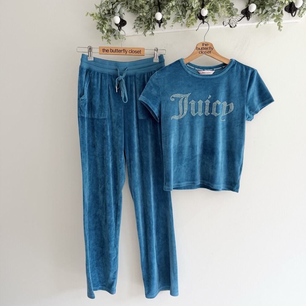 juicy couture Team Velour Bedazzled Set Small y2k TT6048
